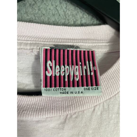 Vintage 90s Sleepygirl Holidogs Christmas Puppy Graphic T-Shirt USA One Size - Picture 2 of 8